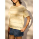 Relaxed Broderie Round Neck Tee