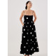 Flyn Polka Dot Babydoll Maxi Dress