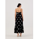 Flyn Polka Dot Babydoll Maxi Dress