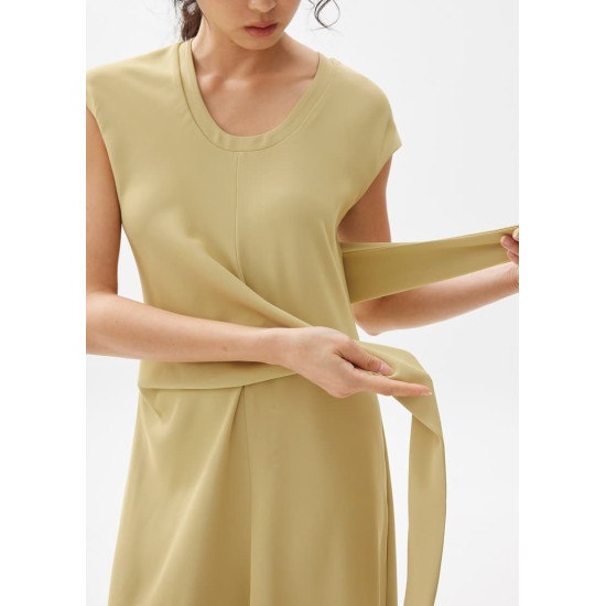 Knot Column Midi Dress