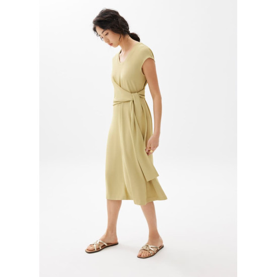 Knot Column Midi Dress