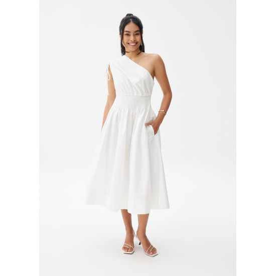 Cotton Toga Fit & Flare Midaxi Dress