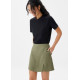 Linen A-line Skort