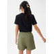 Linen A-line Skort