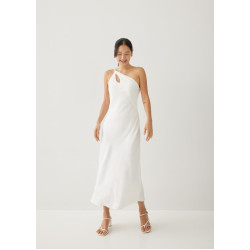 Charlita Linen Column Midaxi Dress