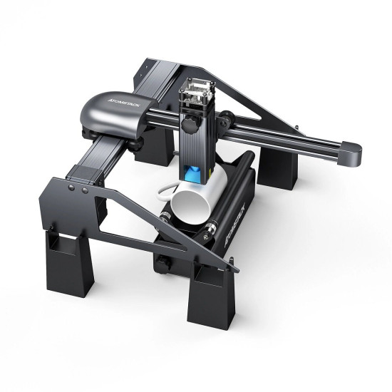  New ATOMSTACK P7 M40 Portable Laser Engraving Machine Cutter Wood Cutting Design Desktop DIY Laser Engraver New Eye Protection Design Upgrated Ultra-Fine Laser Focal Area