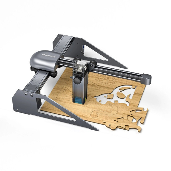  New ATOMSTACK P7 M40 Portable Laser Engraving Machine Cutter Wood Cutting Design Desktop DIY Laser Engraver New Eye Protection Design Upgrated Ultra-Fine Laser Focal Area