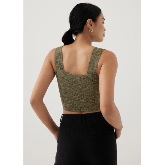 Ansley Knit Reversible Crop Top