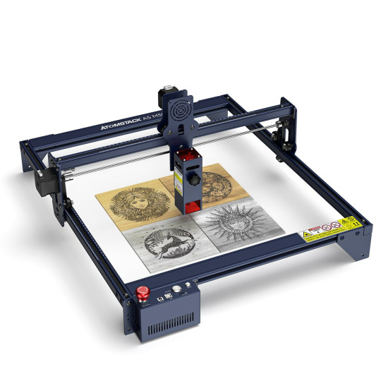  ATOMSTACK A5 M50 Laser Engraving Cutting Machine DIY Engraver Upgraded Lens Compression Spot Metal Engraving 100W CO₂ Laser Engraving Machine Effect
