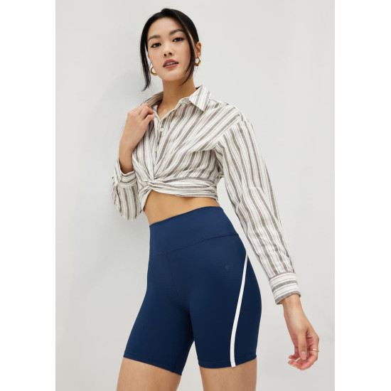 Felize Striped Twist Front Shirt