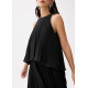 Pleated Trapeze Maxi Dress