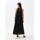 Pleated Trapeze Maxi Dress