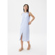 Linen Shift Midi Dress