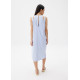 Linen Shift Midi Dress