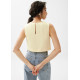 Liana Linen Crop Shell Top