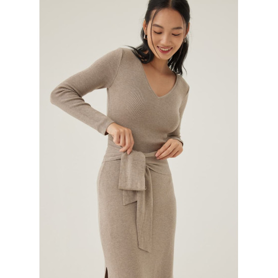 Issie Knit Column Midi Dress