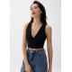 Wen Padded V-neck Crop Top