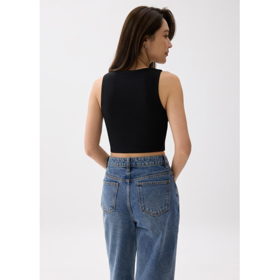 Wen Padded V-neck Crop Top