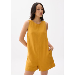 Relaxed Linen A-line Romper