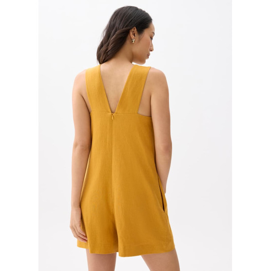 Relaxed Linen A-line Romper