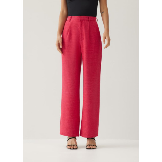 Janeth Textured Straight Leg Pants