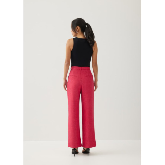 Janeth Textured Straight Leg Pants