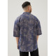 Jaxon Unisex Satin Collared Shirt in Opulent Florals