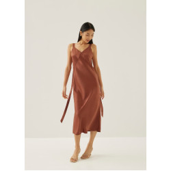 Mariette Satin Column Midaxi Dress