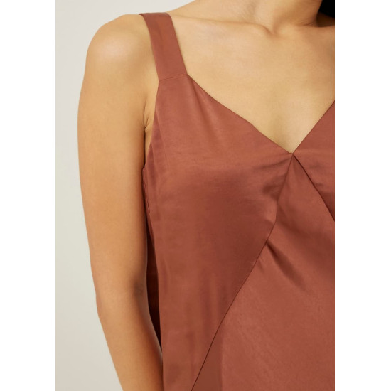 Mariette Satin Column Midaxi Dress