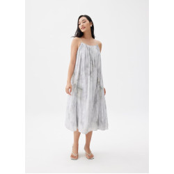 Abstract Trapeze Midi Dress