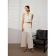 High Waist Cropped Wide Leg Culottes