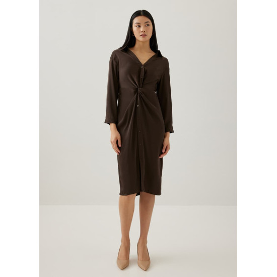 Correa Relaxed Front Twist Shirt Dress