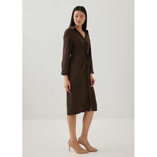 Correa Relaxed Front Twist Shirt Dress