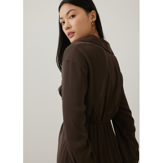 Correa Relaxed Front Twist Shirt Dress