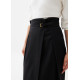 Belted Front Wrap Column Midi Skirt