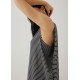 Davika Striped Jersey Drape Column Dress