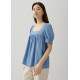 Blanche Chambray Babydoll Blouse