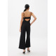 Padded Cut Out Straight Neck Jumpsuit