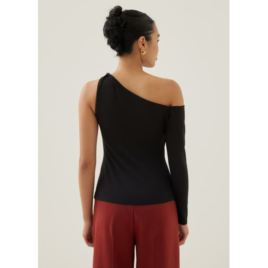 Isbel Asymmetric Jersey Top