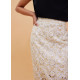 Floral Broderie Pencil Midaxi Skirt