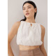 Suzanne Elastic Cotton Crop Top