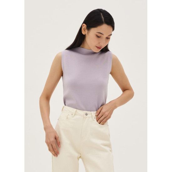 Haniela Funnel Neck Knit Top