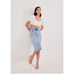 Betsy Puff Sleeve Crop Top