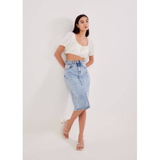 Betsy Puff Sleeve Crop Top