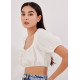 Betsy Puff Sleeve Crop Top