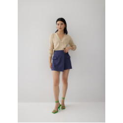 Marguerite Suede Mini Skorts