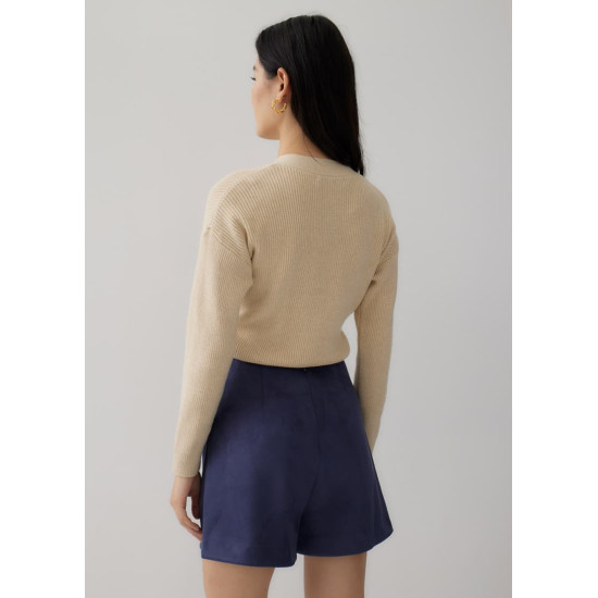 Marguerite Suede Mini Skorts