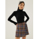 Adrine Plaid A-line Mini Skort