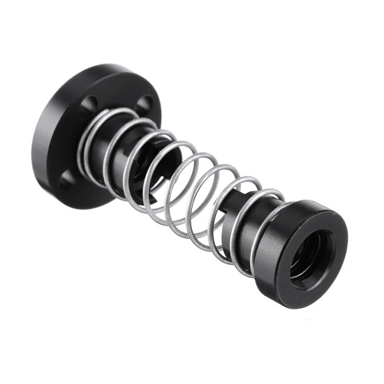 2mm/4mm/8mm 3D Printer T8 POM Anti Backlash Screw Nut for Lead Acme Threaded Rod Eliminate The Gap Spring DIY CNC Accessories - 4mm
