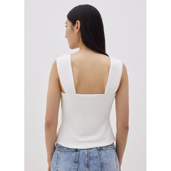 Nayeli Textured Bustier Top